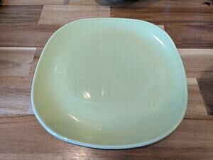 Vintage Set of 5 | Pastel Green Peach Brown | Square Foot Chili Bowls